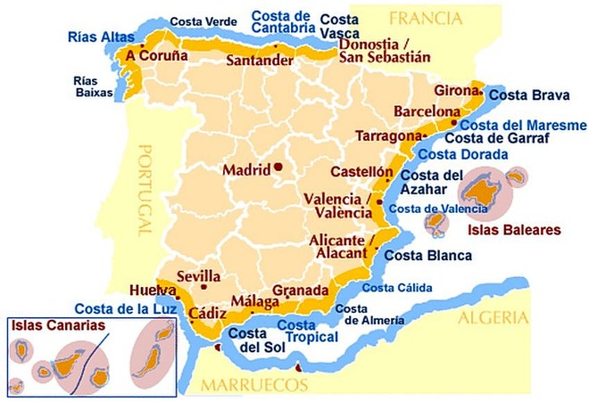 побережья Испании, море, экскурсии в Испании, гид в Валенсии